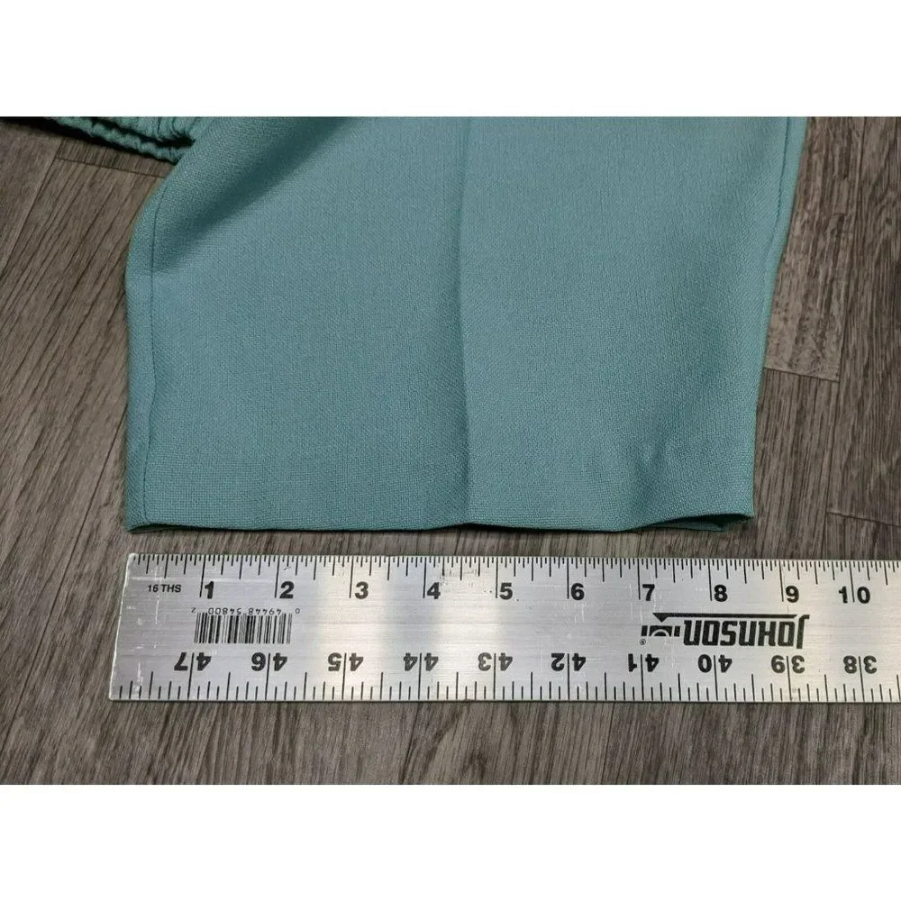 (3/$35) Dressbarn‎ Womens Plus Size 24W Teal Pull On Elastic Waist Pants